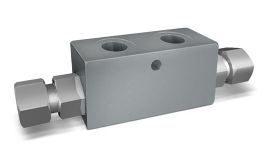 Vitillo Hydraulic Valves Double pilot operated check valves for 12mm banjo mounting - VBPDE 2 CC