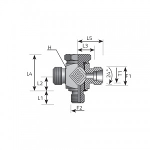 Double orientable fitting. (TME..LSBFM..P)