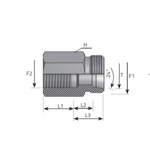 Female stud coupling. (AME..LSFFG)