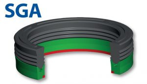 Vitillo Rod Seals Compact rod seal with active backup rings (SGA)