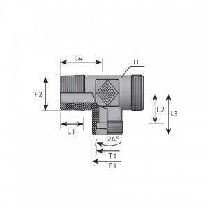 Stud barrel fitting. (TME..LSMGK..B)