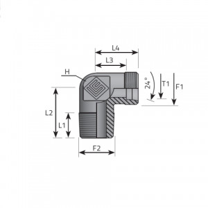 Stud elbow. (LME..LSMMK..)