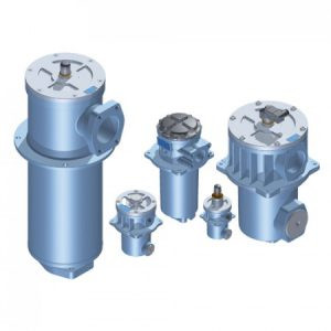  Полупогружной сливной фильтр для установки в бак или в линию. Для потока до 1500 л/мин. (FRI)