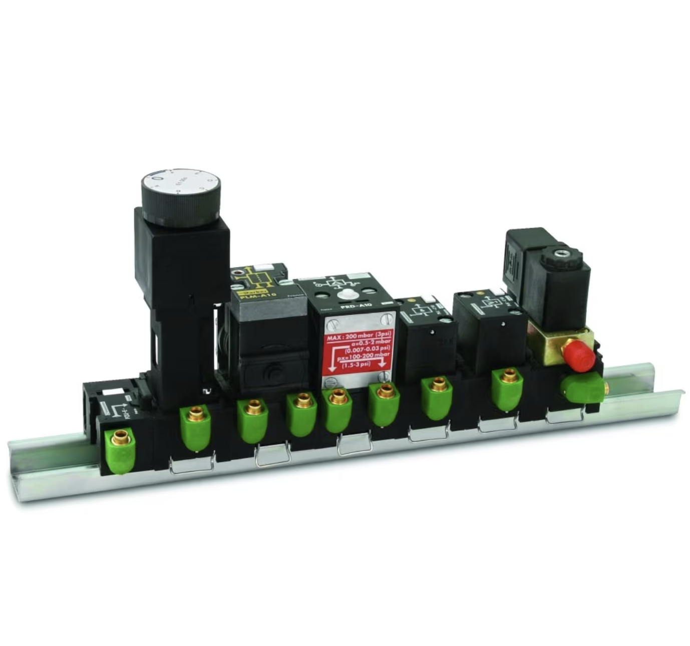 Parker Hannifin M6d43359ba1ca4b8162a5e04cea5a764d3 Miniature High-Speed Pneumatic Logic Control Valves