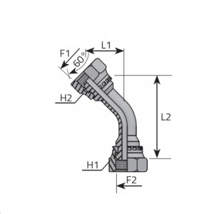 Vitillo Bsp Adapteri 45° adapteri ar kustīgu BSP (collīgo) iekšējo vītni. (AFF45G)