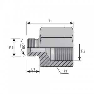 Vitillo Bsp Adapteri Pagarināti reducējoši adapteri ar BSP (collīgo) ārējo un metrisku iekšējo vītni. (ARMFLM)