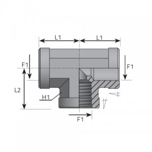 Vitillo Bsp Adaptery Адаптер-тройник 3 x IG-NPT. (TFFN)