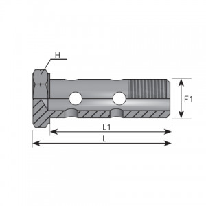 Vitillo Bsp Adaptery Болт-двойной — метрический. (ABFDM)