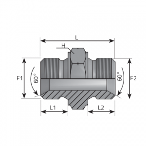 Vitillo Bsp Adaptery Cоединитель AG метрический / AG метрический. (ANMM)