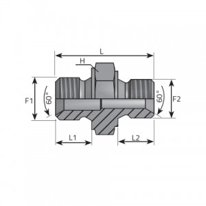 Vitillo Bsp Adaptery Переходник AG дюймовый / AG дюймовый. (ARGG)