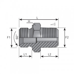 Vitillo Bsp Adaptery Переходник AG дюймовый / AG конический. (ARGK)