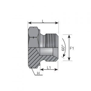 Vitillo Bsp Adaptery Заглушка AG- метрическая, паралельное прямое соединение. (ATMM)