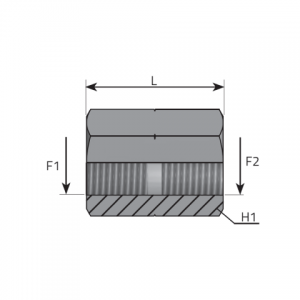 Vitillo Bsp Fittings Adapter metric female – metric female. (APFFM)