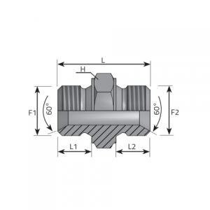 Vitillo Bsp Fittings Adaptor male BSPP – male BSPP. (ANGG)