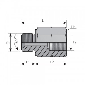 Vitillo Bsp Fittings Metric male Adapter – metric female. (APMFM)