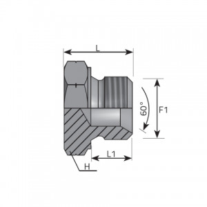 Vitillo Bsp Fittings Metric male Plug. (ATMM)