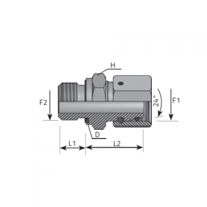 Vitillo Din Adapteri Taisni adapteri ar kustīgu iekšējo un metrisku ārējo vītni. (AFE..LSMM..EL)