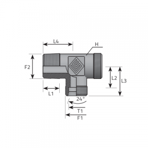 Vitillo Din Fittings Stud barrel fitting. (TME..LSMGK..B)