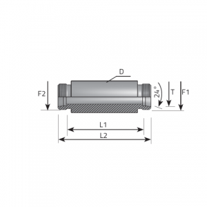 Vitillo Din Fittings Welding bulkhead connection. (APME..LSW)