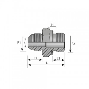 Vitillo Jic Adaptery Адаптер AG-JIC / AG-дюймовый с кольцом и зажимом. (AMJ..MG.R)