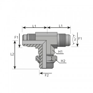 Vitillo Jic Adaptery Адаптер -тройник 2 x AG-JIC / 1 x AG-UNF + O.R. (центральное соединение). (TMJ.MOU.P)