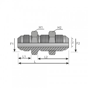 Vitillo Jic Adaptery Bulkhead адаптер AG-JIC / AG-JIC. (APPMJ)