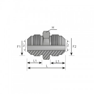 Vitillo Jic Fittings Adapter male JIC – male JIC. (AMJ)