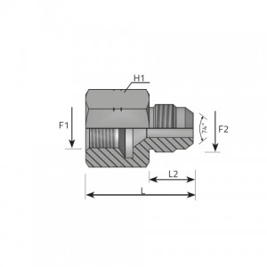 Vitillo Jic Fittings Adapter swivel female JIC – male JIC. (AFGJ..MJ)