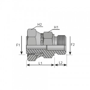 Vitillo Orfs Fittings Adapter female ORFS – male BSPP with 60° cone. (AFGO..MG..SV)