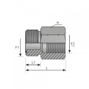 Vitillo Orfs Fittings Adapter male ORFS – fixed female NPT. (AMO..FFN)