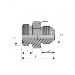 Vitillo Orfs Fittings Adapter male ORFS – male JIC. (AMO..MJ)