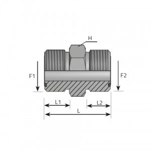 Vitillo Orfs Fittings Adapter male ORFS – male ORFS. (AMO)