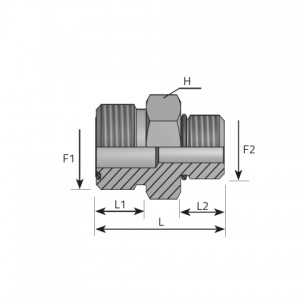 Vitillo Orfs Fittings Adapter male ORFS – male UNF. (AMO..MU)