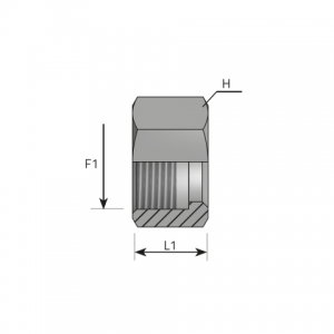 Vitillo Orfs Fittings ORFS Nut. (DBO)