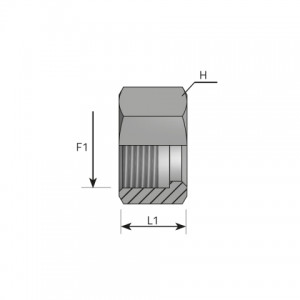 Vitillo Orfs Fittings ORFS Nut. (DBO)