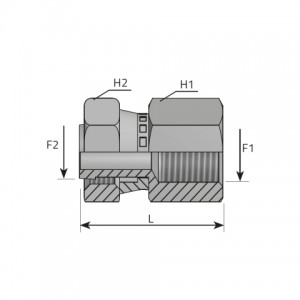 Vitillo Orfs Fittings ORFS swivel nut – BSPP female. (AFGO..FFG)