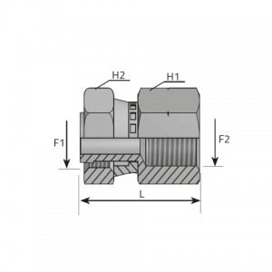 Vitillo Orfs Fittings ORFS swivel nut – metric female. (AFGO..FFM)