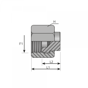 Vitillo Orfs Fittings Swivel female Plug UNF/UN-2B. (ATFGO)