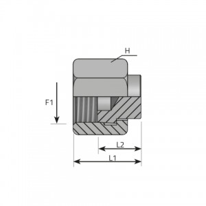 Vitillo Orfs Fittings Swivel female Plug UNF/UN-2B. (ATFGO)