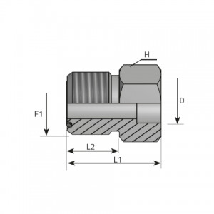 Vitillo Orfs Fittings Welding adapter male ORFS. (AMNO..T)