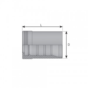 Vitillo Presejamie Uzgali Ferrule for 4SH (skive). (KB4SH)