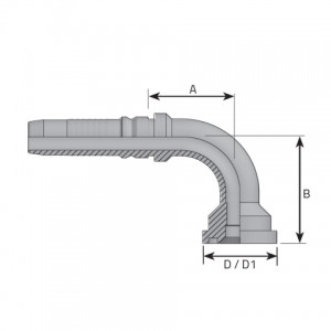 Vitillo Presejamie Uzgali Interlock flange code 62 90° elbow 6000psi. (KF90P)