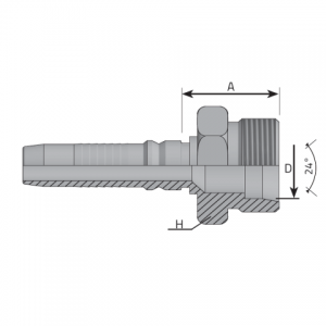 Vitillo Press Fitingi CES ниппель interlock, конус 24°, метрический. (KME S)