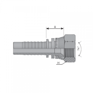 Vitillo Press Fittings JIC 37° female. (FDJ)