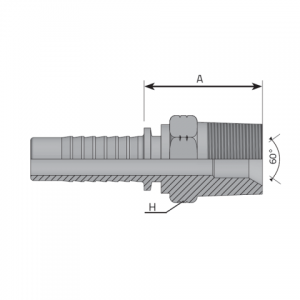 Vitillo Press Fittings NPTF male. (MNPT)