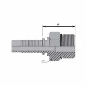 Vitillo Press Fittings O-ring boss male. (MOB)