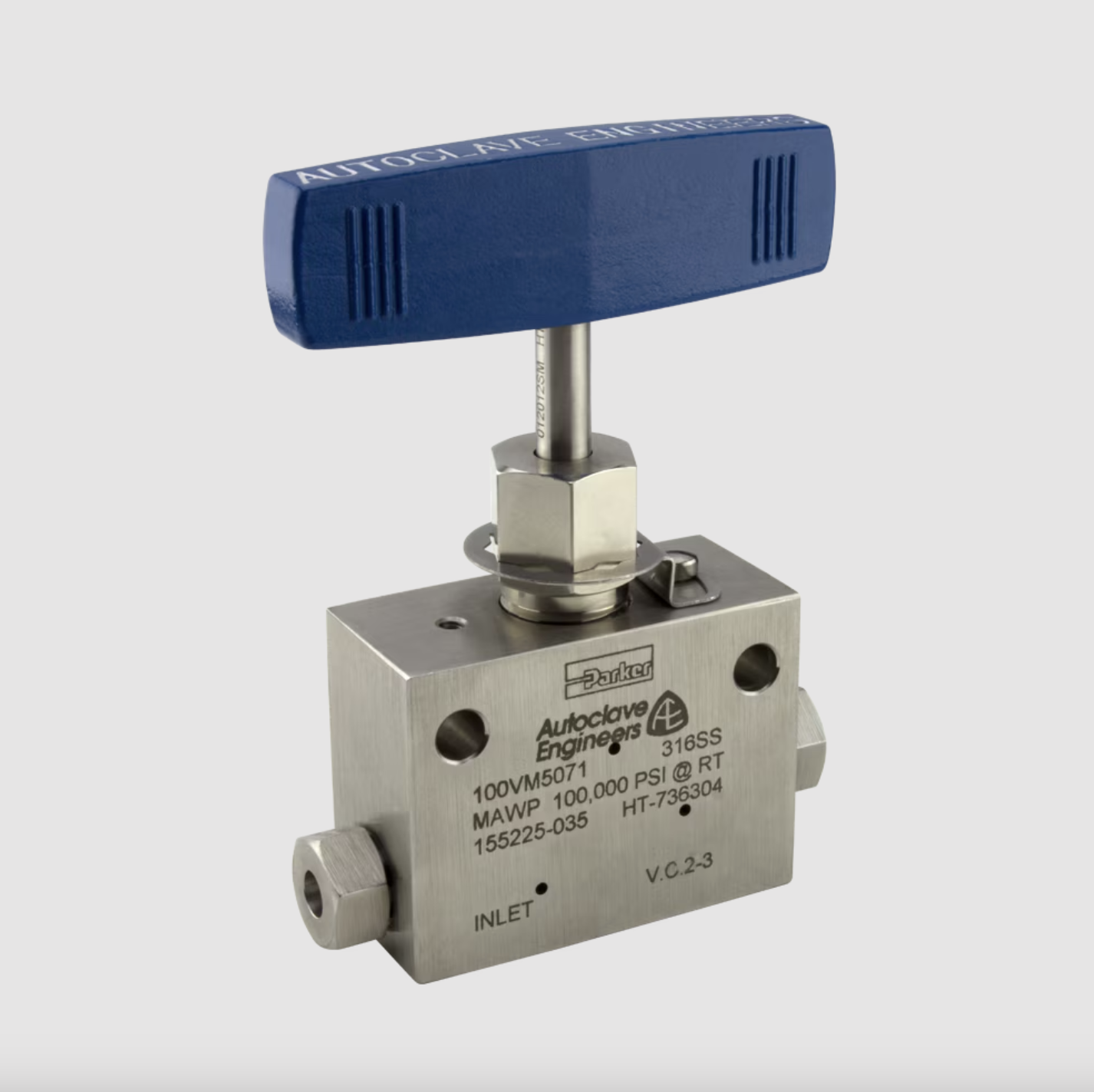 Needle Valve, High Presssure - VM Series 100,000 PSI